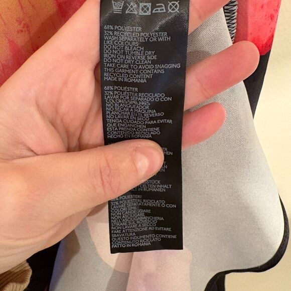 Anthropologie Strapless Floral Satin Maxi Dress Large - Picture 9 of 9